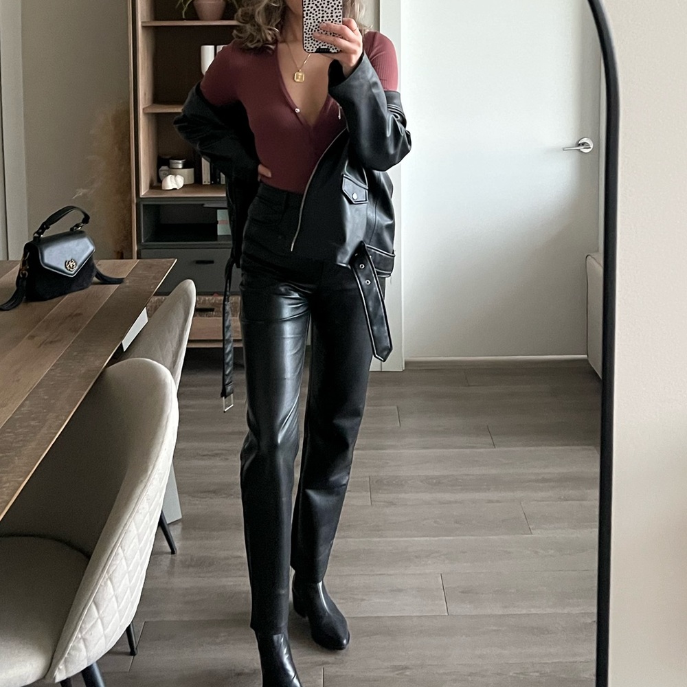 Wilfred Melina faux leather pants